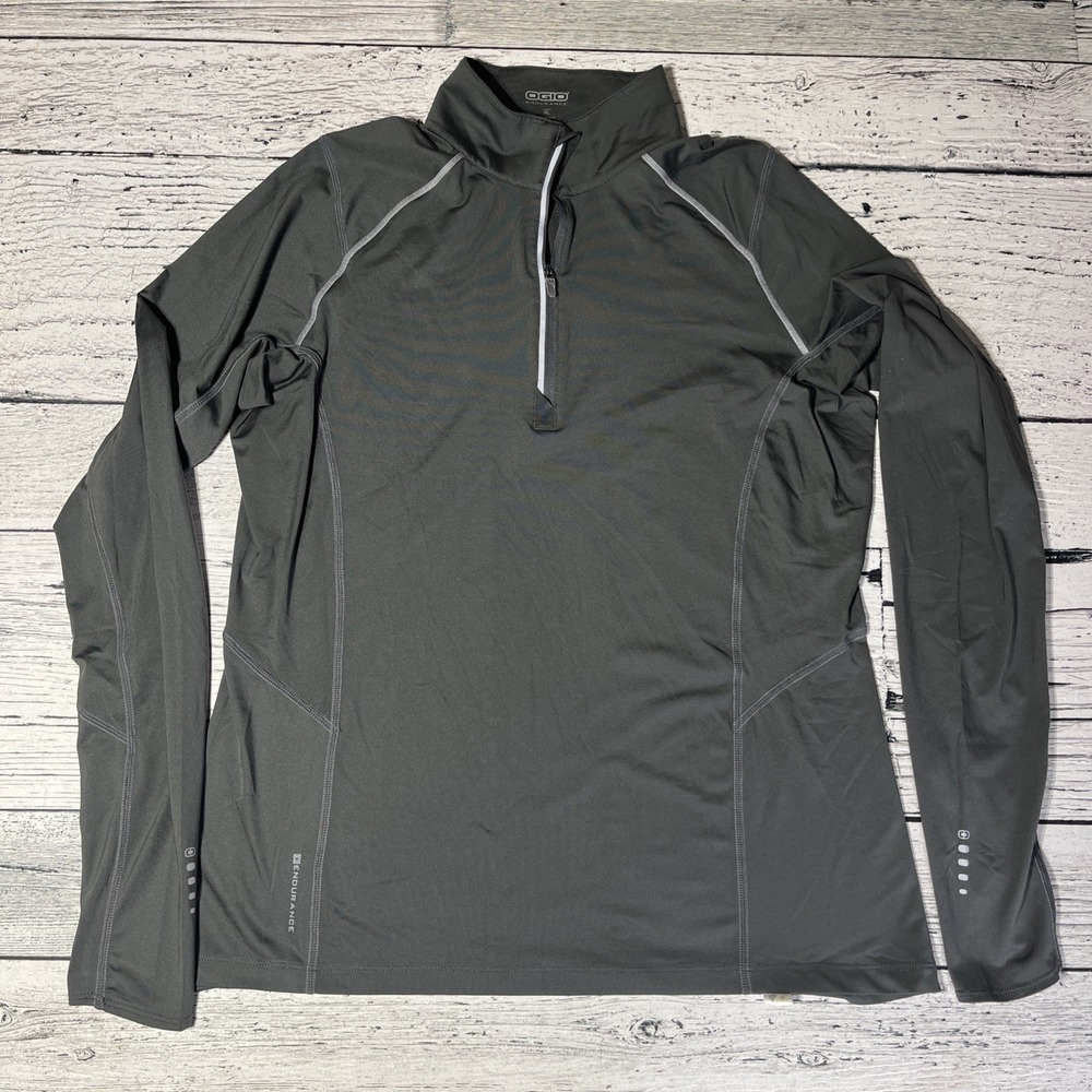 OGIO Endurance Pursuit 1/4 Zip Long Sleeve Golf Pullover Womens XL‎ Gray